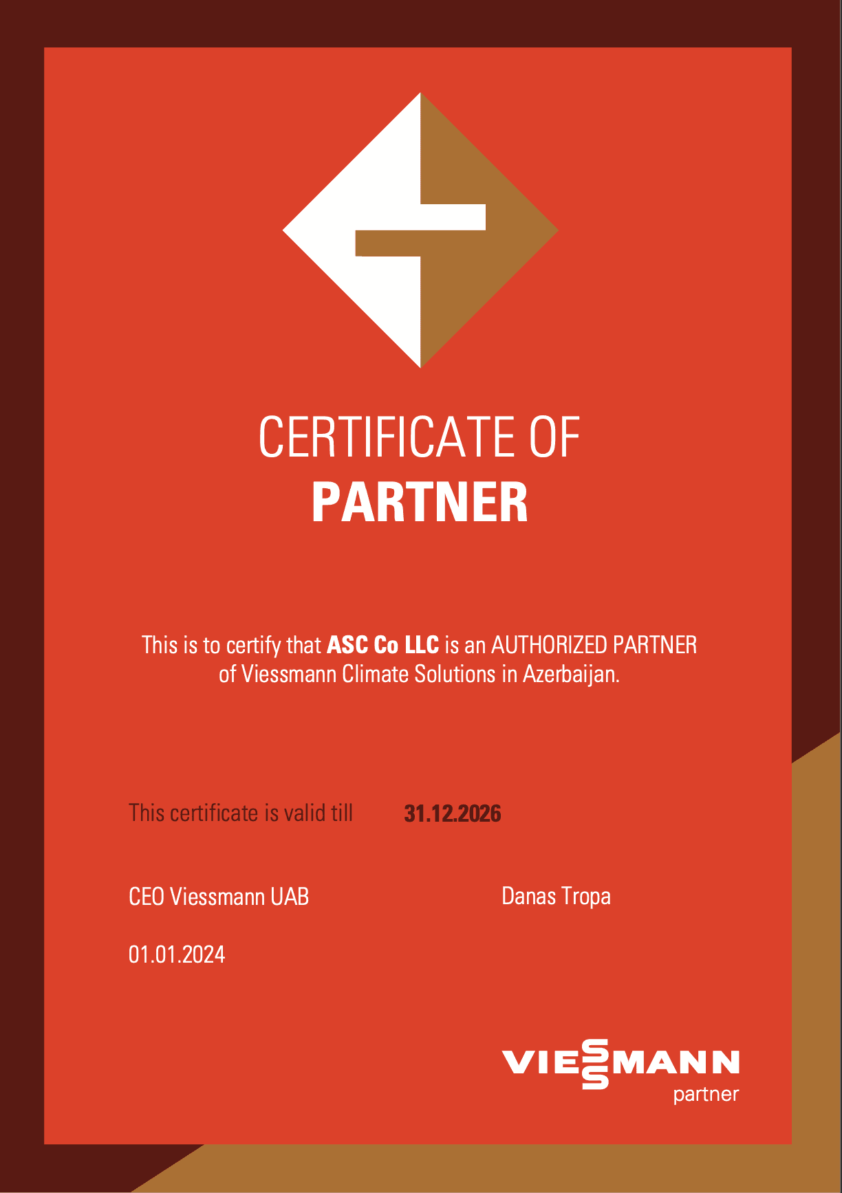 Viessmann Certificate (II)